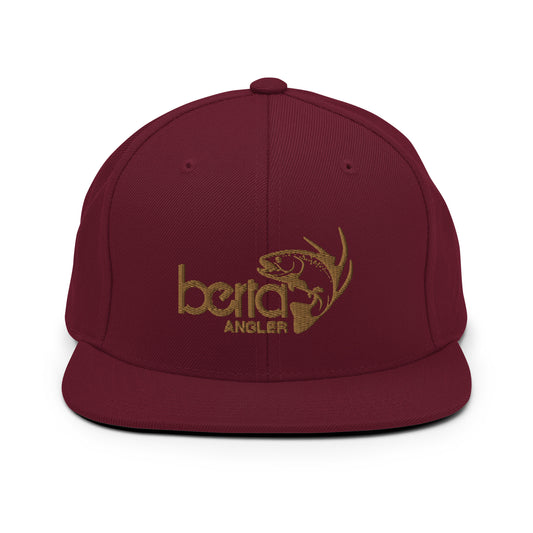 Maroon Angler Snapback Hat